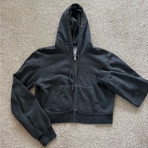 Brandy Melville Cropped Zip-Up